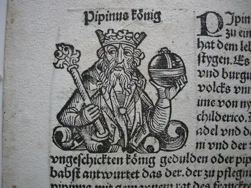 Könige Päpste Türke Orig Holzschnitte Wohlgemuth Schedel 1493 Liber Cronicarum