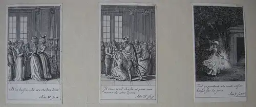 Daniel N. Chodowiecki (1726-1801) 12 Kupferstiche zu Figaros Hochzeit 1785