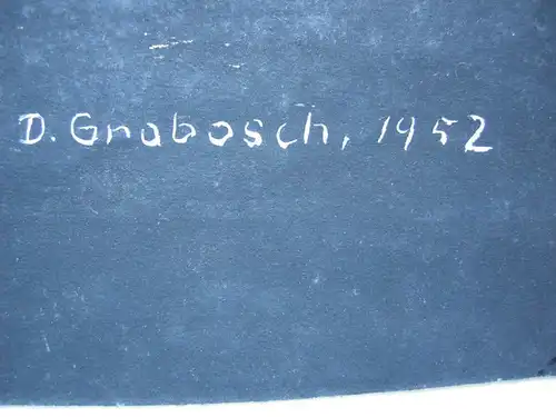 Dora Grabosch (1916-1994) Fantastische Gestalten Orig Gouache 1952 signiert