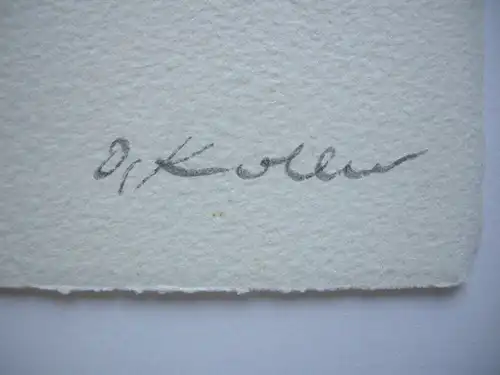 Oskar Koller (1925-2004)  Mohnblumen-Stilleben Orig Aquarell signiert 1995