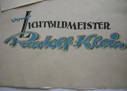 Atelier Rudolf Klein Werbeplakat Orig Gouache Unikat Foto Lichtbildner um 1955