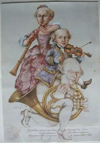 Michael Mathias Prechtl Mozart Schwester Vater Orig. Offset Plakat 1983