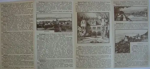 Werbeflyer Bodensee Chromolithografien Compton Zeno Diemer 1900 Lac de Constance