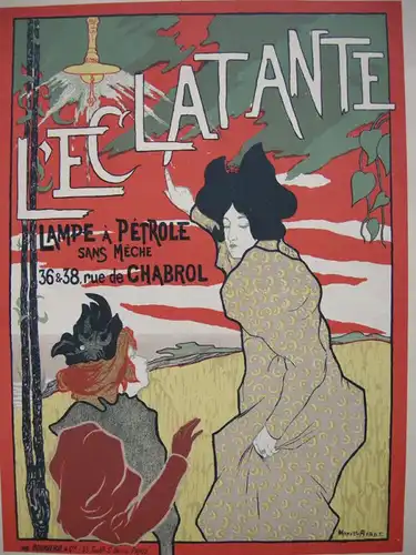 Manuel Robbe L'Eclatante Lampe a Petrole Lithografie Maitres de l'affiche 1900