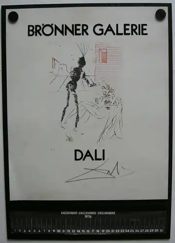 Salvador Dali Wandkalender Shakespeare Galerie Brönner 1976 Surrealismus