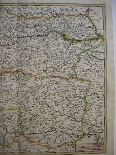 Steiermark Erzherzogtum kolor Orig Kupferstichkarte de Wit 1690 Österreich