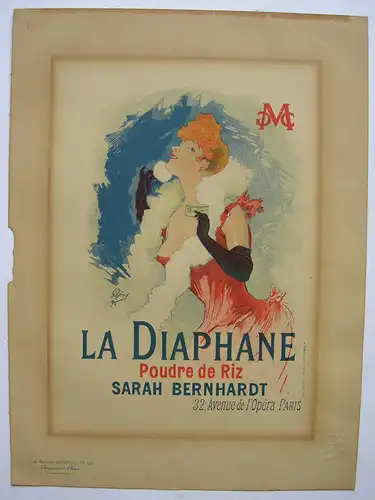 Jules Cheret (1836-1932) La Diaphane Lithografie Maitres de l'affiche 1890