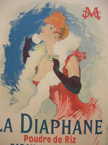 Jules Cheret (1836-1932) La Diaphane Lithografie Maitres de l'affiche 1890