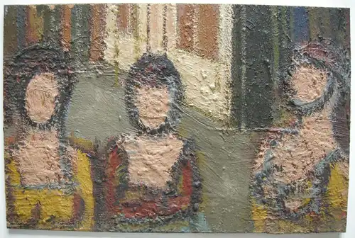 Jean Besnard (? - 1980) Drei Frauen Öl auf Platte um 1960 nicht signiert