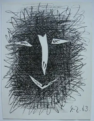 Pablo Picasso (1881-1973) Faun Orig Lithografie Mourlot 1964