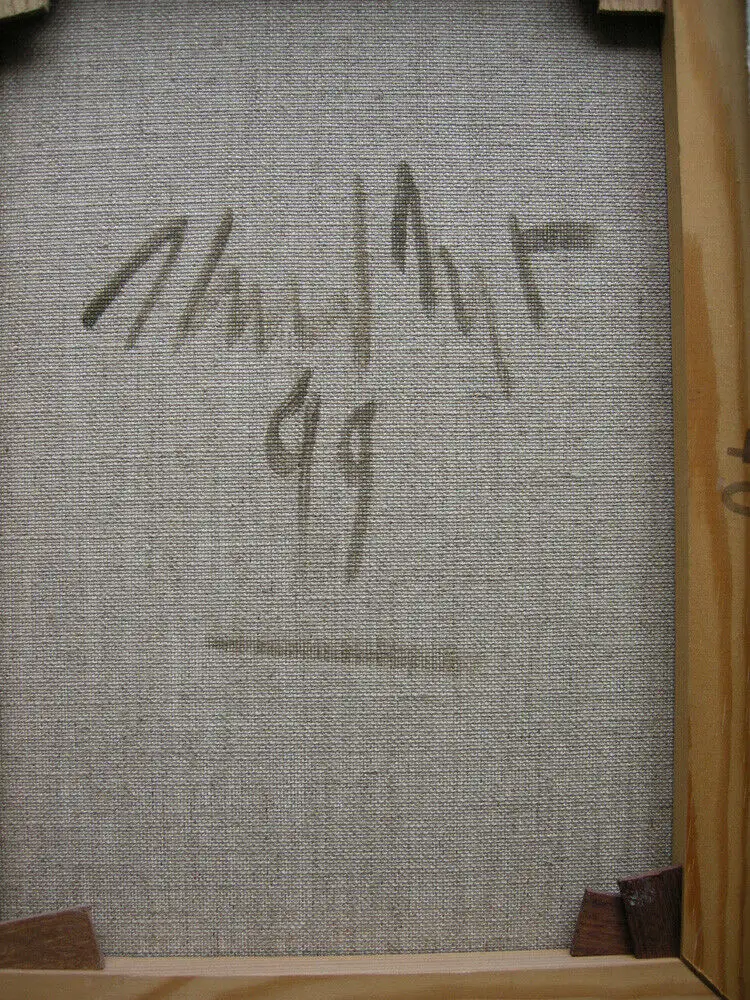 Heiner Meyer (1953) Antiker Kopf Öl auf Leinen gerahmt signiert 1999 4