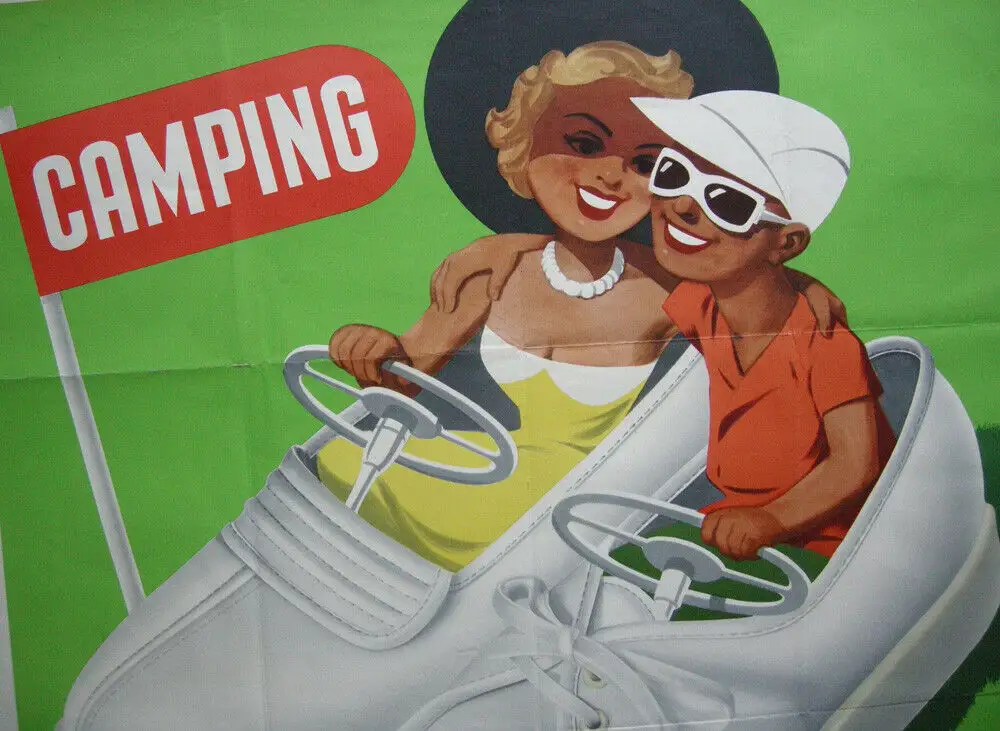 Plakat Reklame Romika Schuhe Werbeplakat Orig Lithografie 1960 1