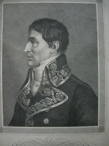 Lucien Napoleon (1775-1840) Französischer Politiker Bruder Napoleons Stahlstich