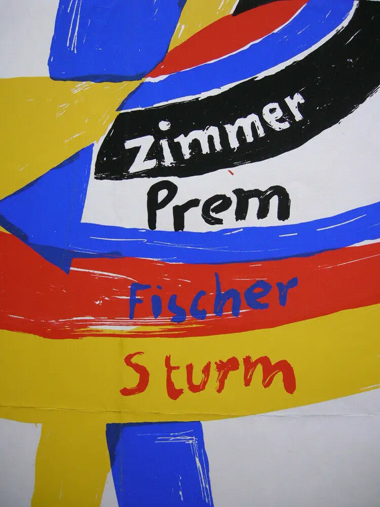 Plakat Gruppe SPUR Serigrafie Zimmer Prem Fischer Sturm 1965 van de Loo 2