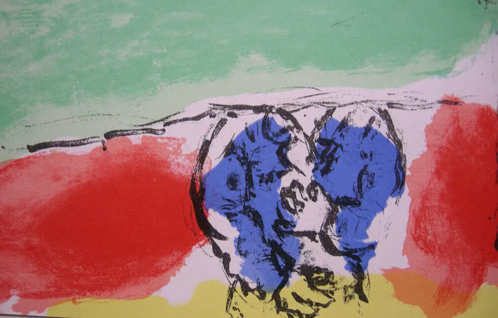 Marc Chagall (1887-1985) Le Fleuve vert Orig. Lithografie 1974 3