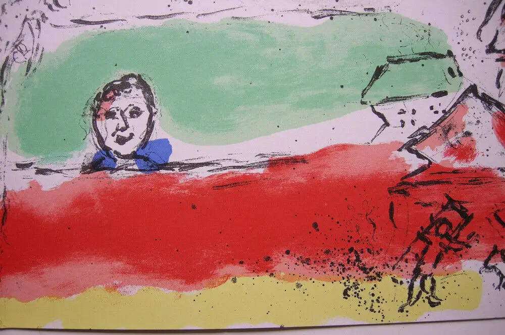 Marc Chagall (1887-1985) Le Fleuve vert Orig. Lithografie 1974 4