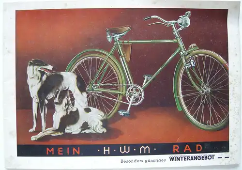 Warenkatalog Mein H. W. M. Rad Fahrräder Solingen Hans W. Müller 1955
