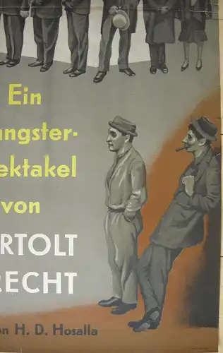 Plakat Berliner Ensemble Arturo Ui Brecht Entwurf Karl v. Appen 1961