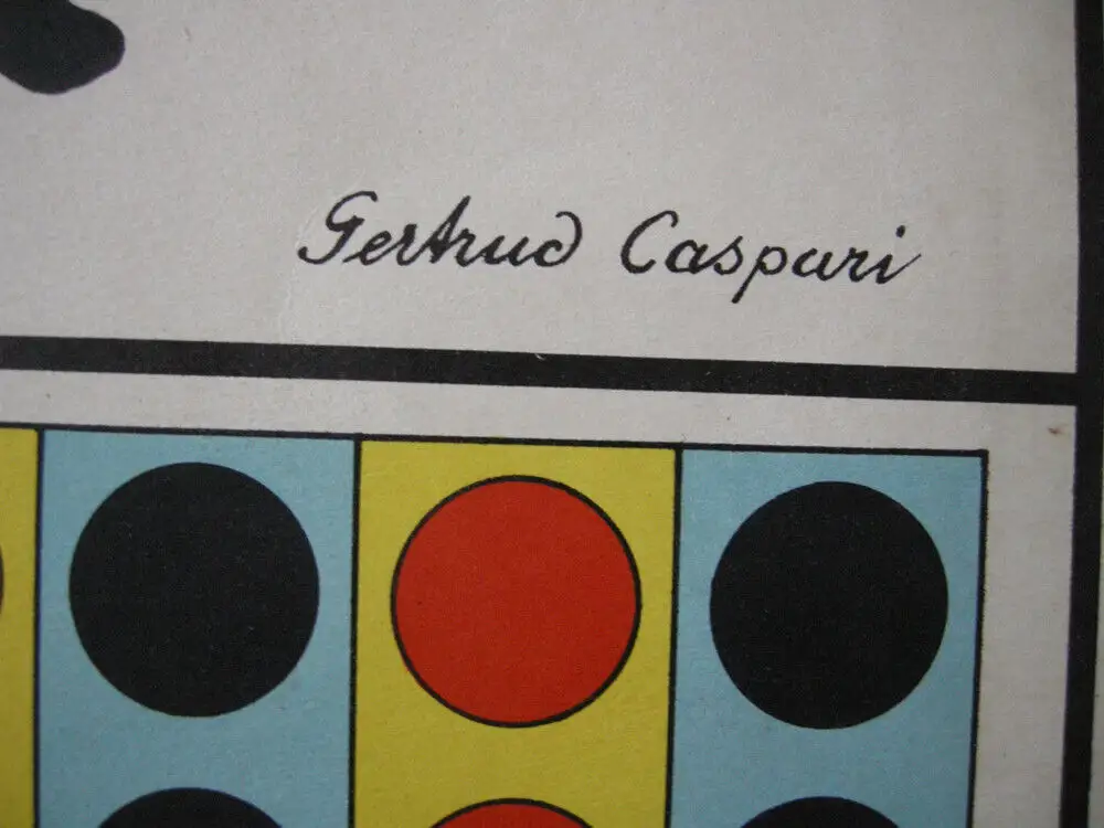 Gertrud Caspari Schultafel Rechenunterricht Spielende Kinder Fablithografie 1925 3