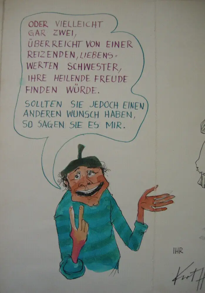 Kurt Halbritter (1924-1978) Genesungswünsche Mostar Leporello 8 Aquarelle sign 10