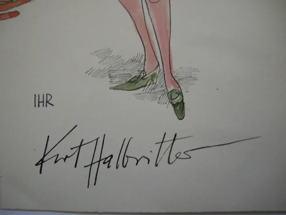 Kurt Halbritter (1924-1978) Genesungswünsche Mostar Leporello 8 Aquarelle sign 6