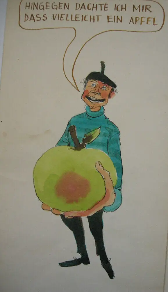 Kurt Halbritter (1924-1978) Genesungswünsche Mostar Leporello 8 Aquarelle sign 7