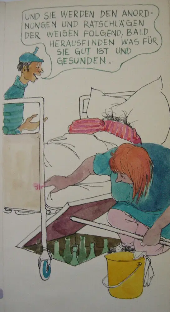 Kurt Halbritter (1924-1978) Genesungswünsche Mostar Leporello 8 Aquarelle sign 8