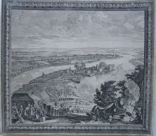 Kleve Schenkenschanz Belagerung 1672 Ludwig XIV. Kupferstich Remshart Wolff 1715