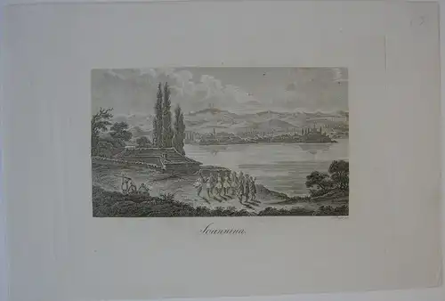 Ioannina Epiros Gesamtansicht Griechenland Orig Stahlstich L. Beyer 1850
