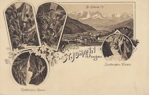 AK St. Johann Pongau Salzburg Österreich ungelaufen 1910 Litho