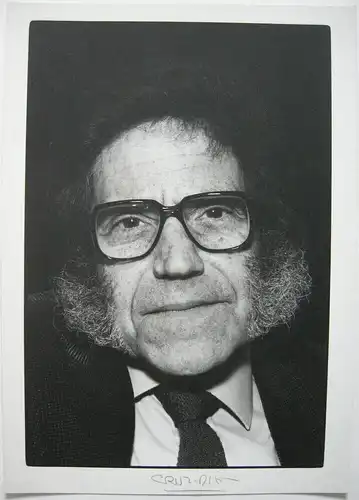 Heinz Günther Mebusch (1952-2001) Portraitfoto Carlos Cruz-Diez signiert E. A.