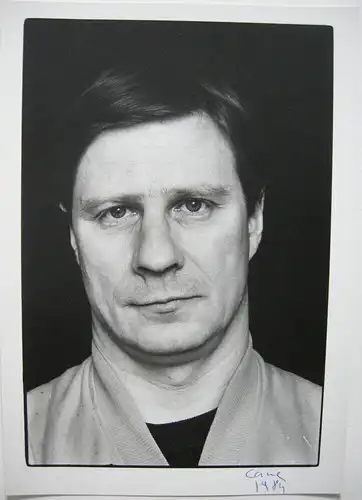 Heinz Günther Mebusch (1952-2001) Portraitfoto Louis Cane signiert E. A.