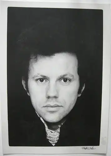 Heinz Günther Mebusch (1952-2001) Portraitfoto Walter Dahn signiert E. A.