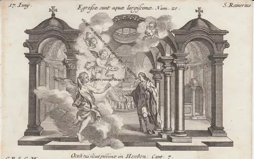 Gebrüder Klauber Hl. Rainer Scacceri v Pisa Einsiedler Bettler Kupferstich 1750