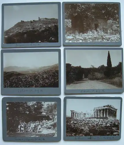 56 Reisefotos Italien Griechenland Türkei Albumin 1906