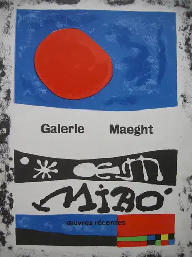 Joan Miro Oeuvres recentes  Maeght Orig Lithografie 1959 Maitres de l'Ecole