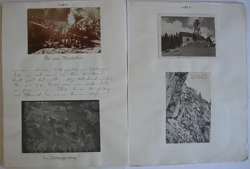 Reiseberichte Österreich 1906-1913 Manuskript Fotos Ansichtskarten Alpen
