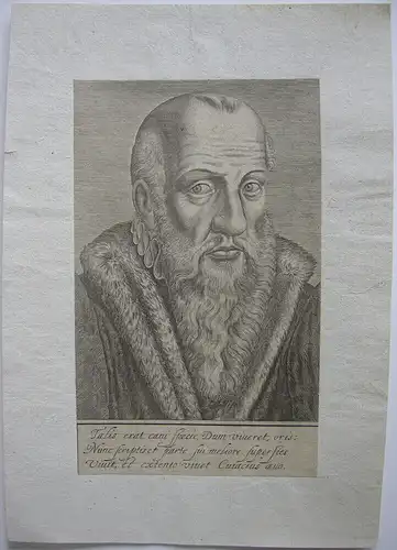 Portrait Jacques Cujas (1522-1690) franz humanist Rechtsgelehrter Radierung 1600