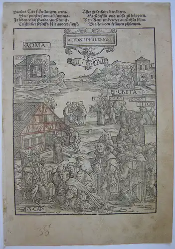 Heinrich Vogtherr d. Ä. (1490-1556) Holzschnitt zum Paulusbrief 1526 Grüninger