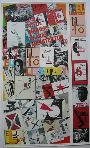 El Lissitzky Werkschau Offset-Plakat 1999 Moskau