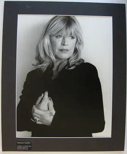 Marianne Faithfull Fotografie von Helmut Hien für BMG Classics US ca. 1995