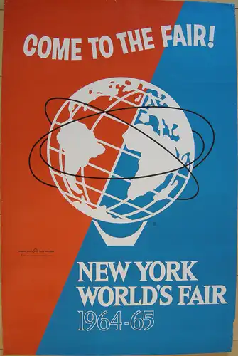 Plakat Poster New York World's Fair 1964-1965 United States Steel 1961