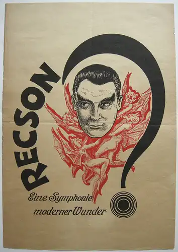 RECSON Eine Symphonie moderner Wunder Zaubern Zauberplakat um 1950