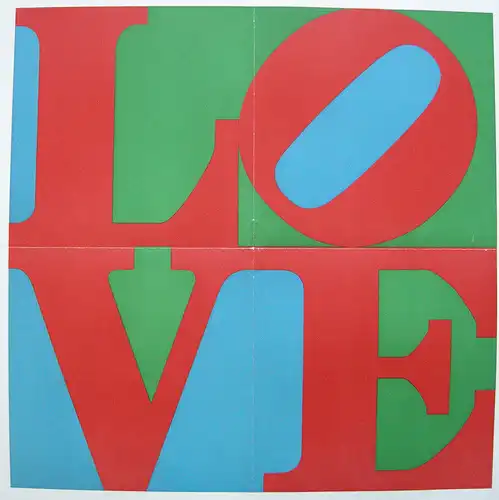Plakat Love Robert Indiana Man Ray Galerie der Spiegel Köln 1968