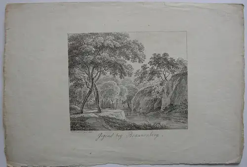Simon Warnberger (1769-1847) Brannenburg Rosenheim Inkunabel Lithografie 1806
