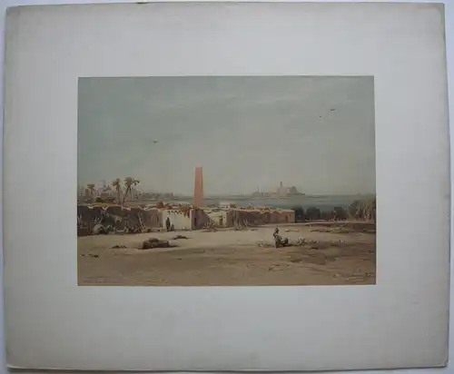 Eduard Hildebrandt (1817-1868) Alexandrien Ägypten Chromolithographie um 1900