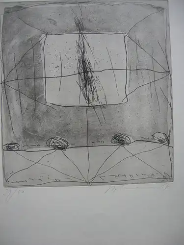 Karl Bohrmann (1928-1998) Abstrakte Komposition Orig Radierung signiert 1964