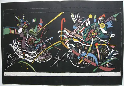 Wassily Kandinsky (1866-1944) Szenische Abstraktion Orig Lithografie 1958 Maeght
