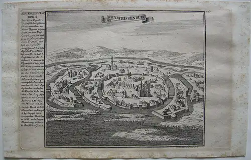 Székesfehérvár Stülweissenburg Ungarn Gesamtansicht Kupferstich Bodenehr 1720