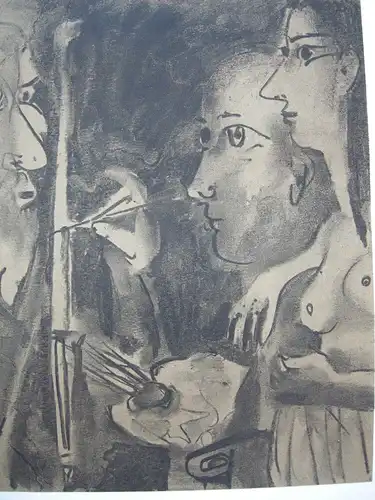 Plakat Picasso Peintures 1962-1963 Orig. Lithografie Mourlot 1964 Galerie Leiris